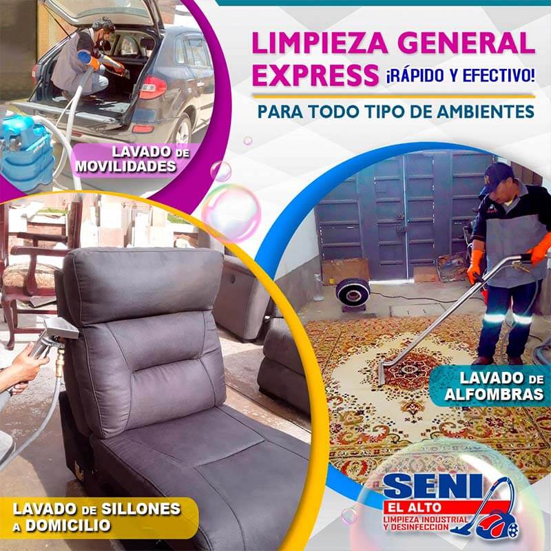 Limpieza general Express rápido y efectivo para todo tipo de ambientes